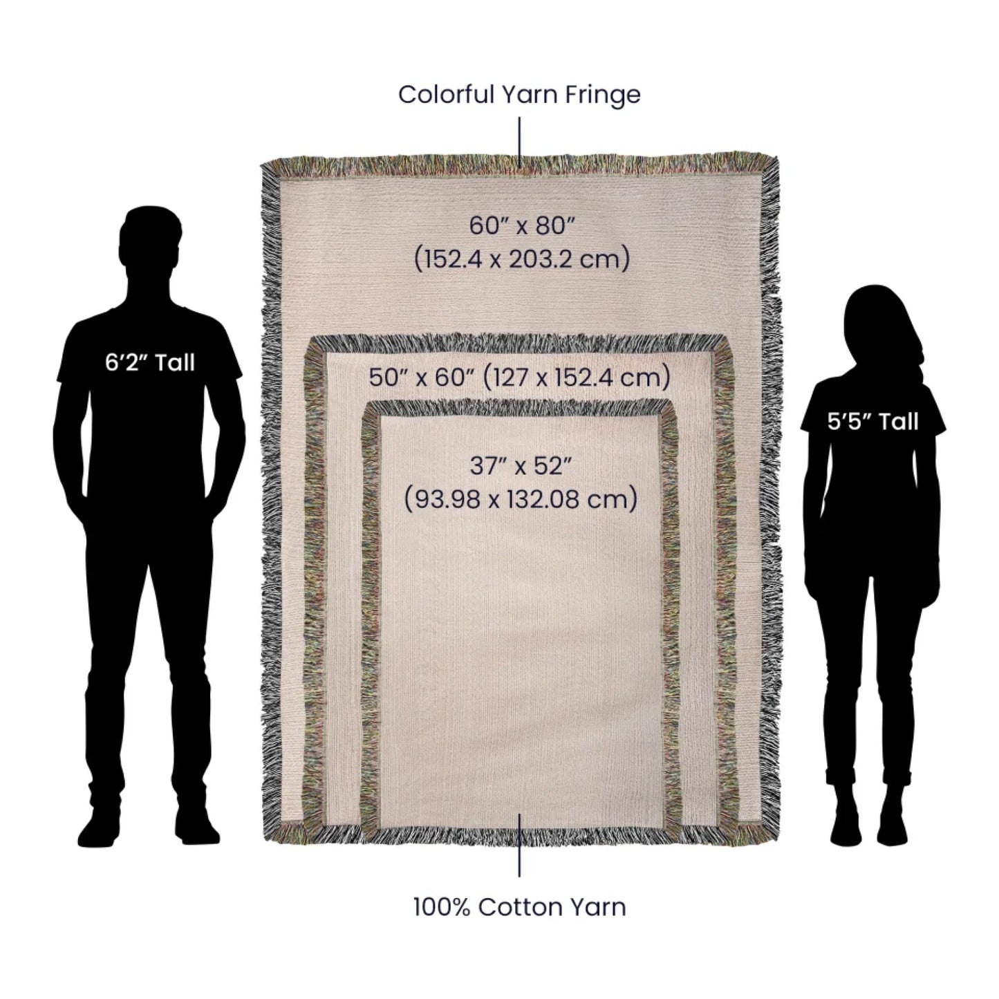 Hairlom Woven Blanket All Size Portrait Spec