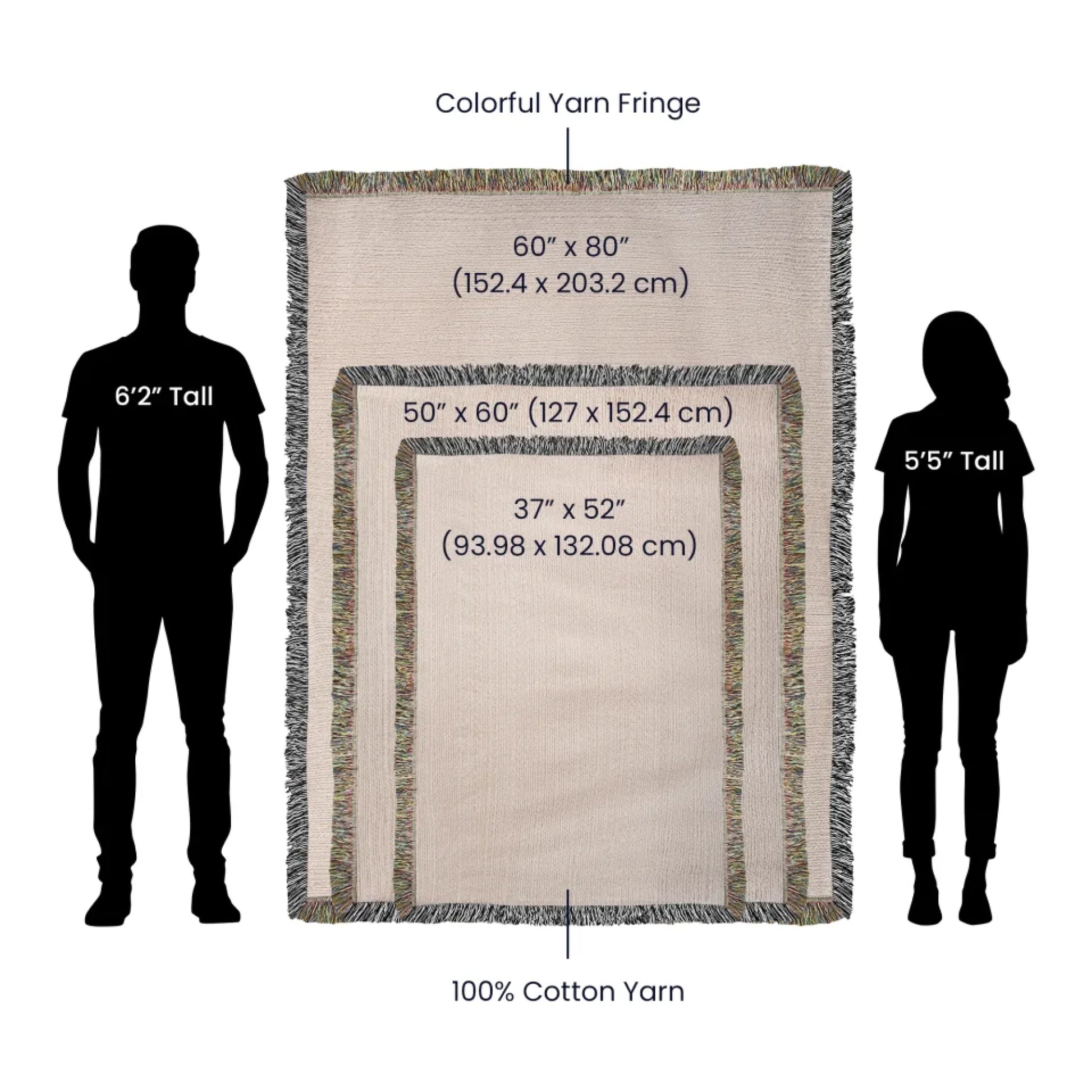 Hairlom Woven Blanket All Size Portrait Spec