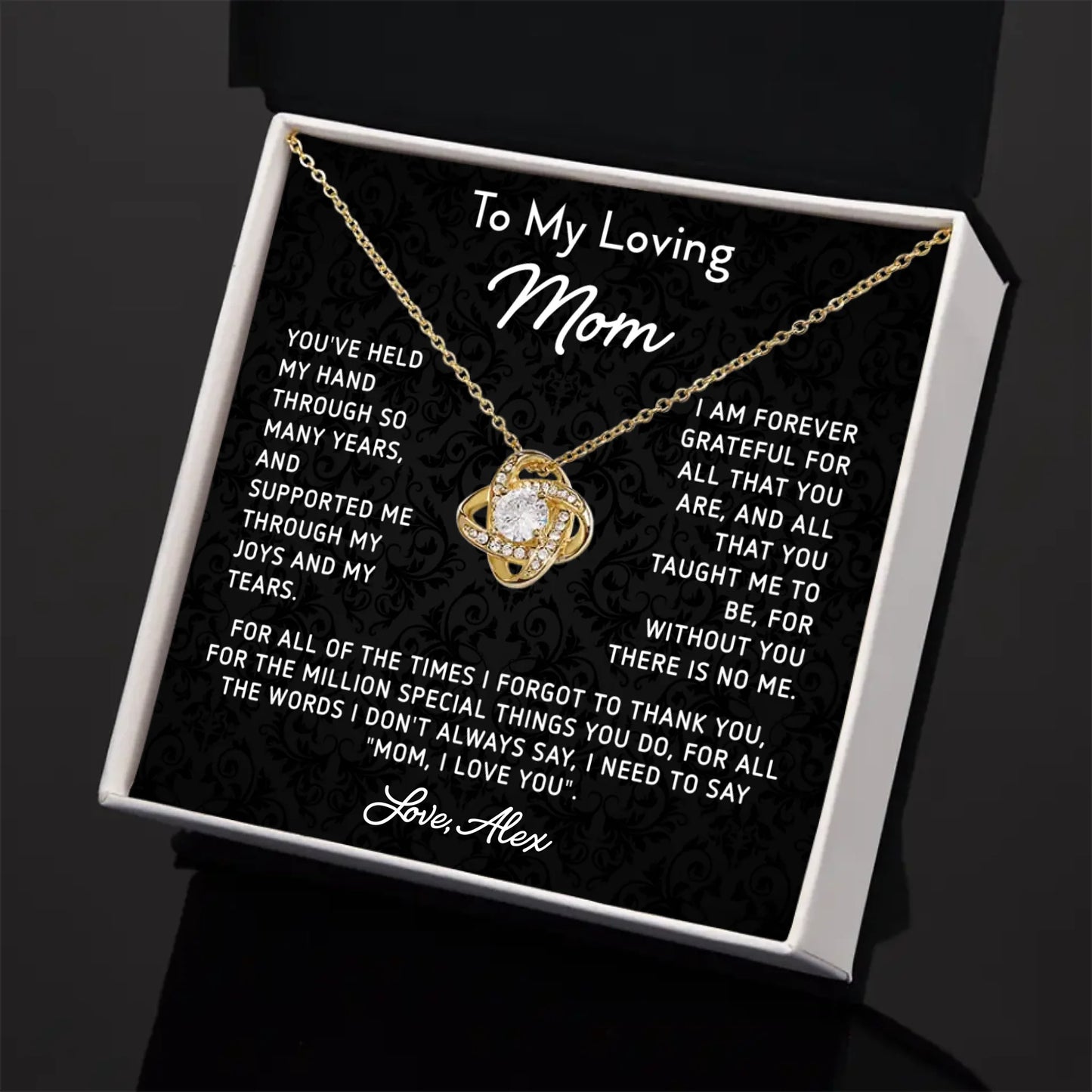 Mother's Day Gift For Mom - Personalizable Necklace Gift Set - MN04
