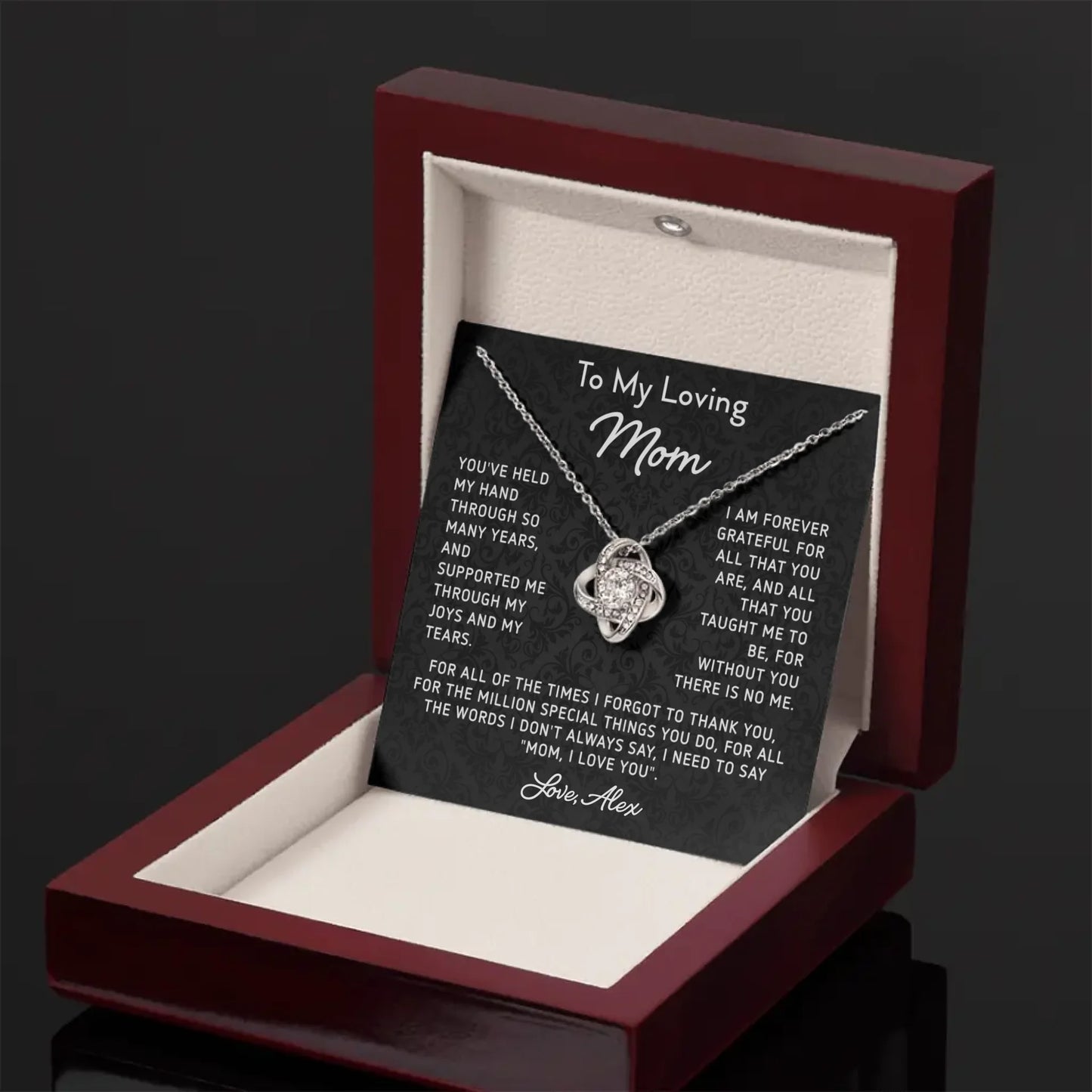 Mother's Day Gift For Mom - Personalizable Necklace Gift Set - MN04