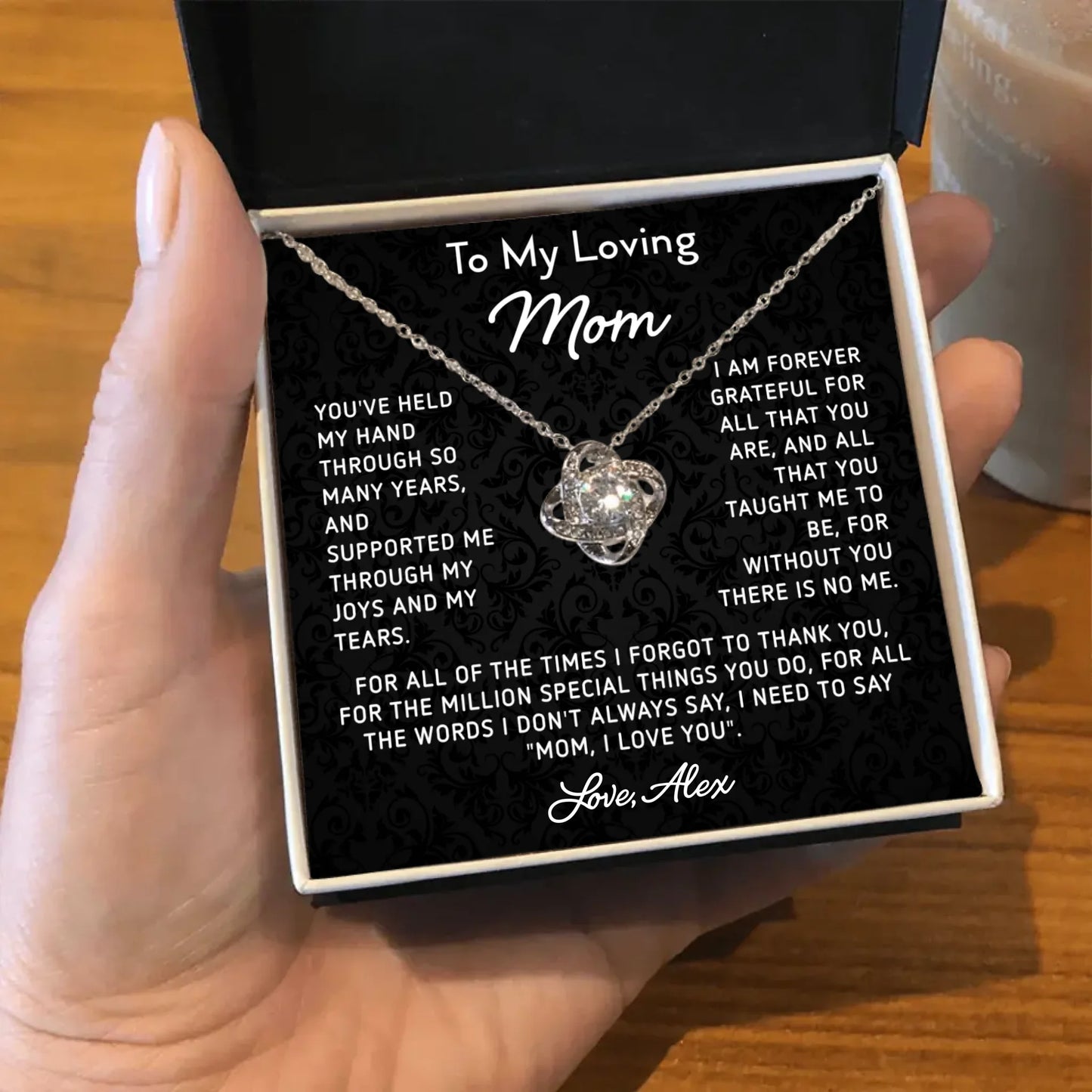 Mother's Day Gift For Mom - Personalizable Necklace Gift Set - MN04