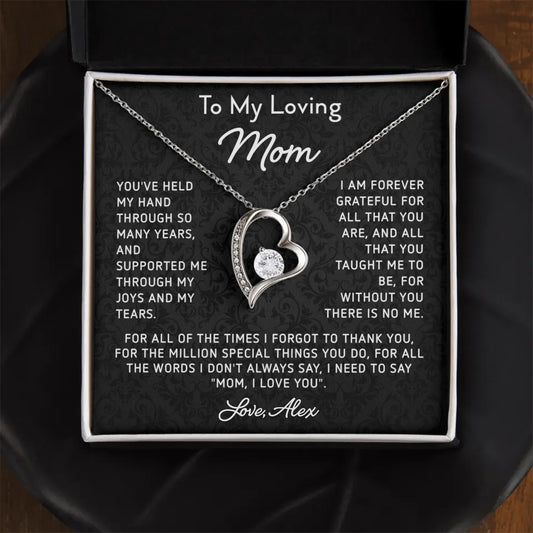 Mother's Day Gift For Mom - Personalizable Necklace Gift Set - MNB06