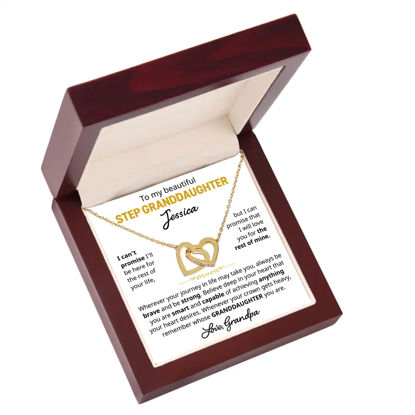 Step Granddaughter Gift - Personalized Beautiful Gift Set