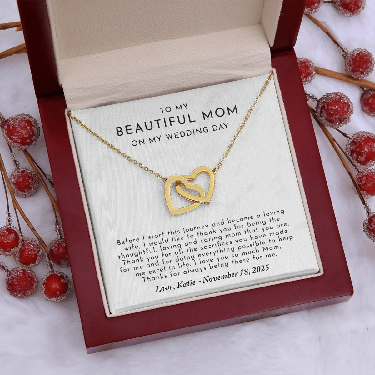 Interlocking Hearts Gold Lux N3
