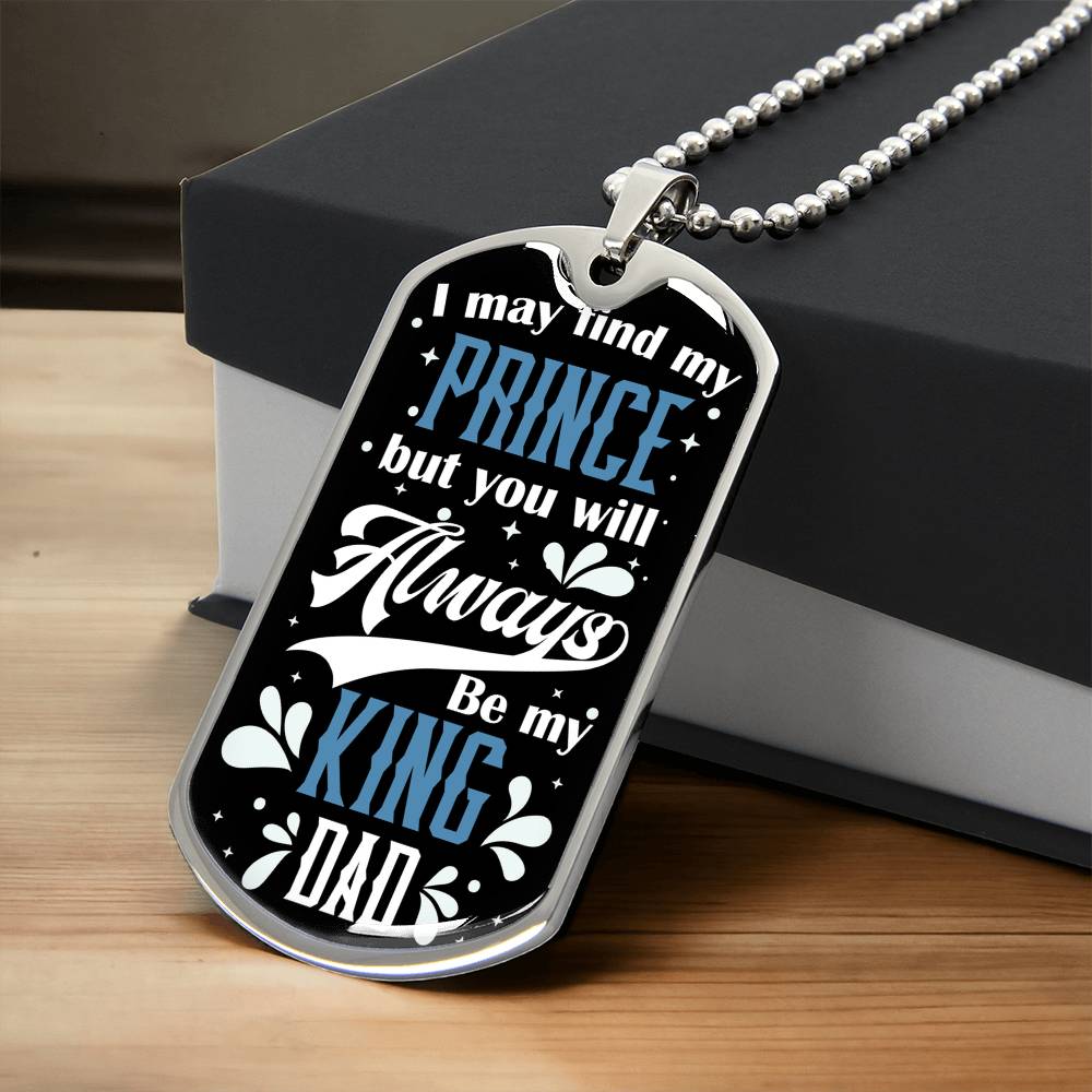 Dad Dog Tag, Father's Day Gift For Dad, Luxury Military Necklace