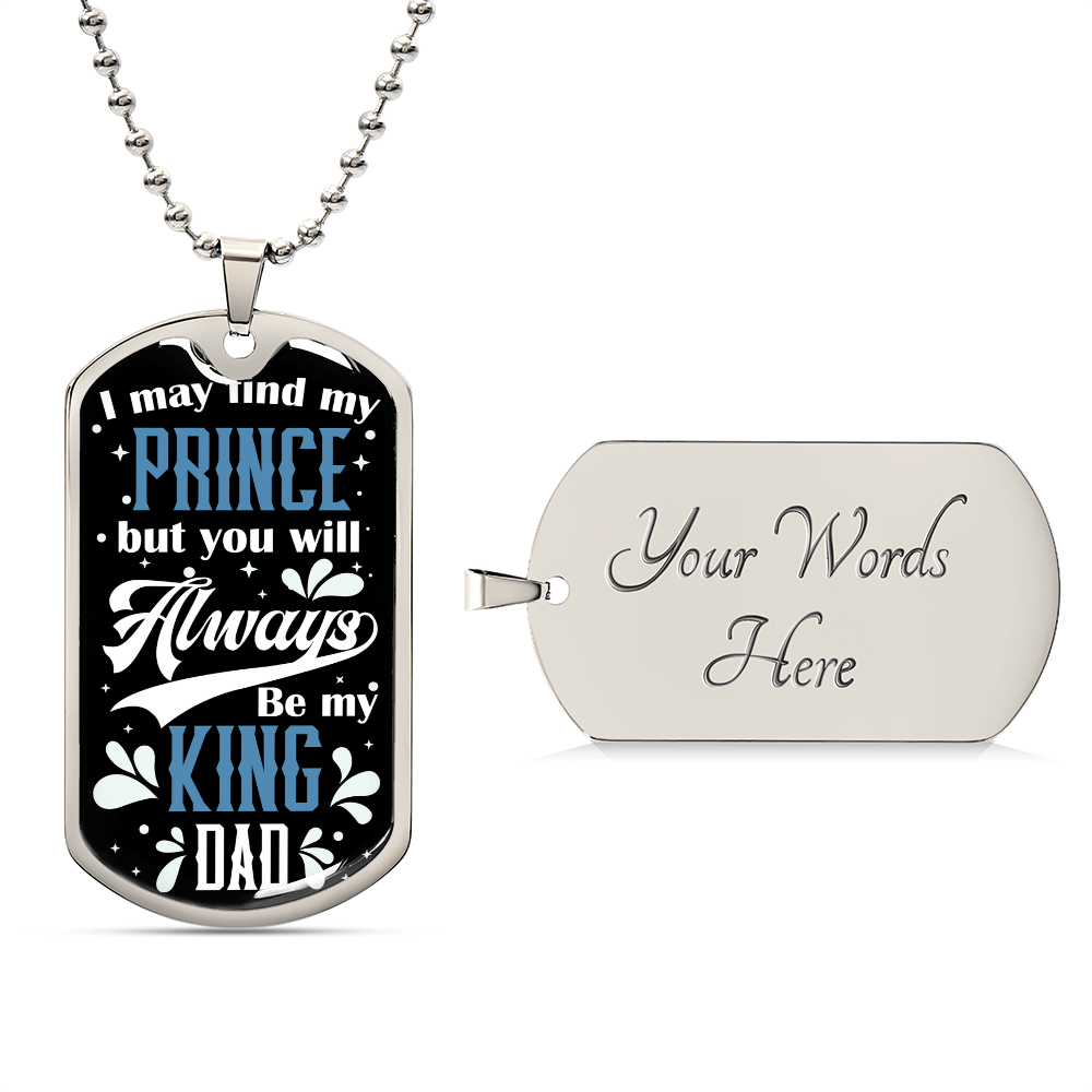 Dad Dog Tag, Father's Day Gift For Dad, Luxury Military Necklace