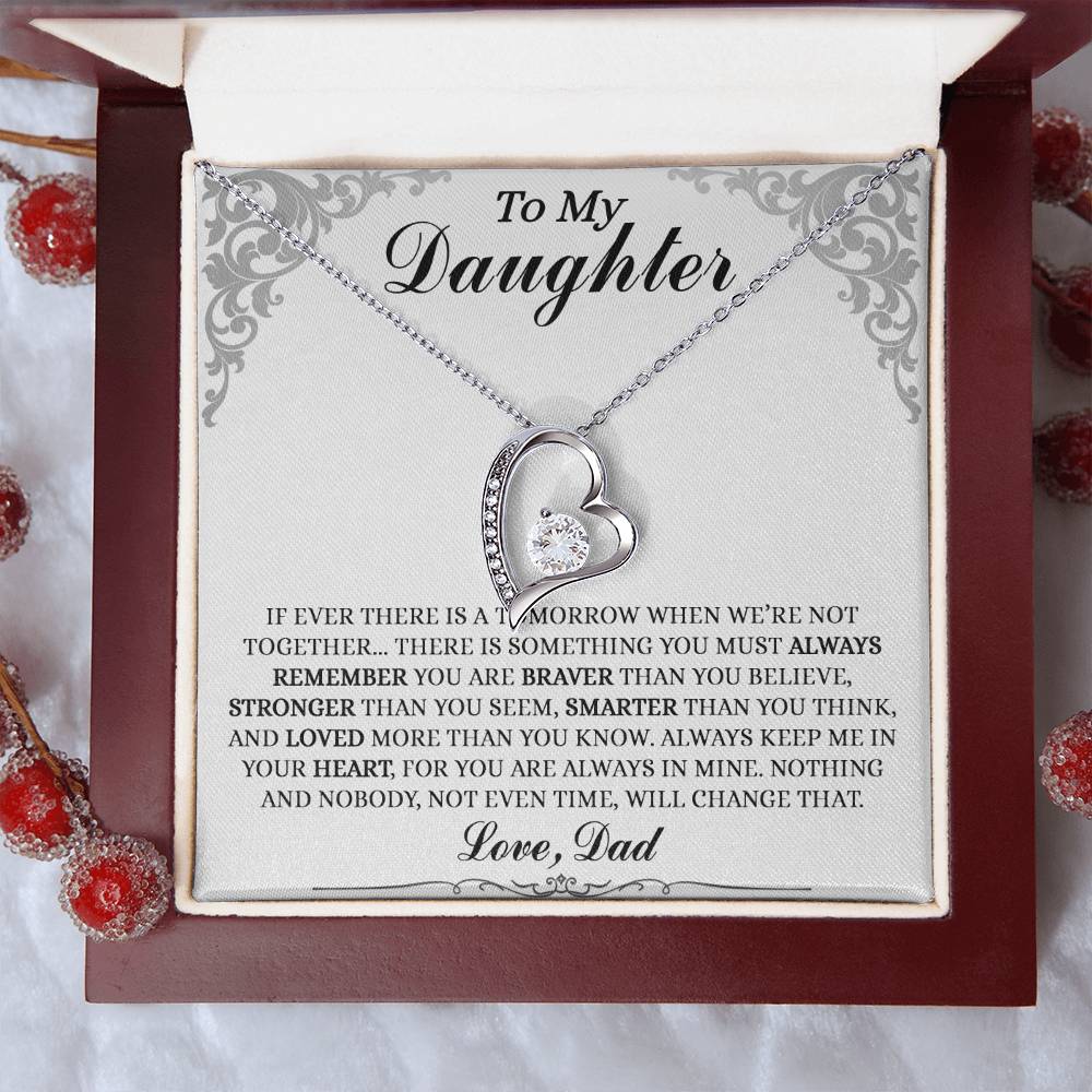 To My Daughter Gifts - Daughter Jewelry For Christmas, Thanksgiving, Birthday, Graduation, Wedding