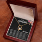 Daughter Jewelry Gift From Dad, Gifts for Daughter From Father - Forever Love Necklace
