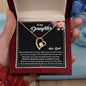 Daughter Jewelry Gift From Dad, Gifts for Daughter From Father - Forever Love Necklace