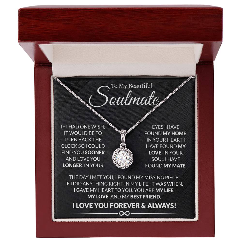 To My Soulmate - Necklace Gift For Her