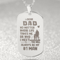 Gift For Dad - #1 Man Engraved Dog Tag