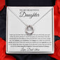 To My Daughter Gifts - Daughter Jewelry For Christmas, Thanksgiving, Birthday, Graduation, Wedding