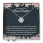 To My Bonus Daughter - Love Knot Earring & Necklace Gift Set