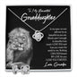 Gifts For Granddaughter From Grandpa - To My Granddaughter Necklace Earing Set