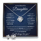 To My Daughter Gifts From Dad - Daughter Jewelry For Christmas, Thanksgiving, Birthday, Graduation, Wedding
