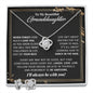 Gifts For Granddaughter - To My Granddaughter Necklace Earing Set