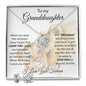Gifts For Granddaughter From Grandma - To My Granddaughter Necklace Earing Set