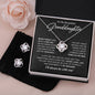 Gifts For Granddaughter - To My Granddaughter Necklace Earing Set