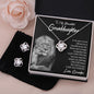 Gifts For Granddaughter From Grandpa - To My Granddaughter Necklace Earing Set