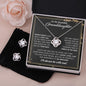 Gifts For Granddaughter - To My Granddaughter Necklace Earing Set
