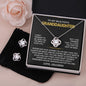 Gifts For Granddaughter From Grandpa - To My Granddaughter Necklace Earing Set