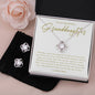 Gifts For Granddaughter - To My Granddaughter Necklace Earing Set