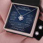 Gifts For Granddaughter - To My Granddaughter Necklace Earing Set