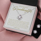 Gifts For Granddaughter - To My Granddaughter Necklace Earing Set