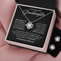 Gifts For Granddaughter - To My Granddaughter Necklace Earing Set