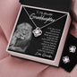 Gifts For Granddaughter From Grandpa - To My Granddaughter Necklace Earing Set