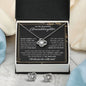 Gifts For Granddaughter - To My Granddaughter Necklace Earing Set