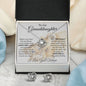 Gifts For Granddaughter From Grandma - To My Granddaughter Necklace Earing Set