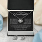 Gifts For Granddaughter - To My Granddaughter Necklace Earing Set