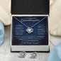 Gifts For Granddaughter - To My Granddaughter Necklace Earing Set