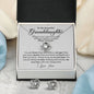 Gifts For Granddaughter - To My Granddaughter Necklace Earing Set