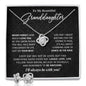 Gifts For Granddaughter - To My Granddaughter Necklace Earing Set