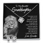 Gifts For Granddaughter From Grandpa - To My Granddaughter Necklace Earing Set