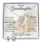 Gifts For Granddaughter From Grandma - To My Granddaughter Necklace Earing Set