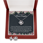 To My Bonus Daughter - Love Knot Earring & Necklace Gift Set