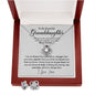 Gifts For Granddaughter - To My Granddaughter Necklace Earing Set