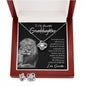 Gifts For Granddaughter From Grandpa - To My Granddaughter Necklace Earing Set