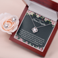 To My Bonus Daughter - Love Knot Earring & Necklace Gift Set