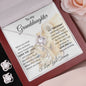 Gifts For Granddaughter From Grandma - To My Granddaughter Necklace Earing Set