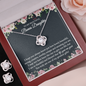 To My Bonus Daughter - Love Knot Earring & Necklace Gift Set