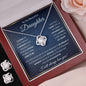 To My Daughter Gifts From Dad - Daughter Jewelry For Christmas, Thanksgiving, Birthday, Graduation, Wedding