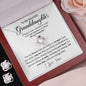 Gifts For Granddaughter - To My Granddaughter Necklace Earing Set