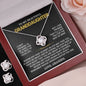 Gifts For Granddaughter From Grandpa - To My Granddaughter Necklace Earing Set