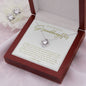 Gifts For Granddaughter - To My Granddaughter Necklace Earing Set