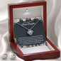 To My Bonus Daughter - Love Knot Earring & Necklace Gift Set