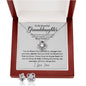 Gifts For Granddaughter - To My Granddaughter Necklace Earing Set